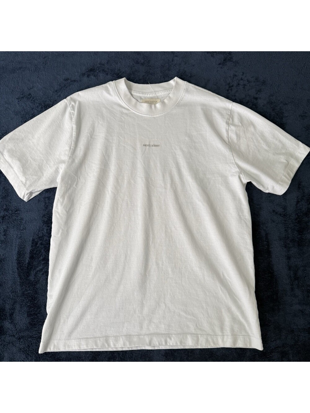Vox Populi For The People Saint/Sinner White T-Shirt Size L Streetwear”